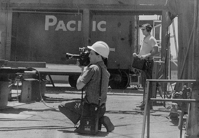 Roy Shooting for Southern Pacific Railroad