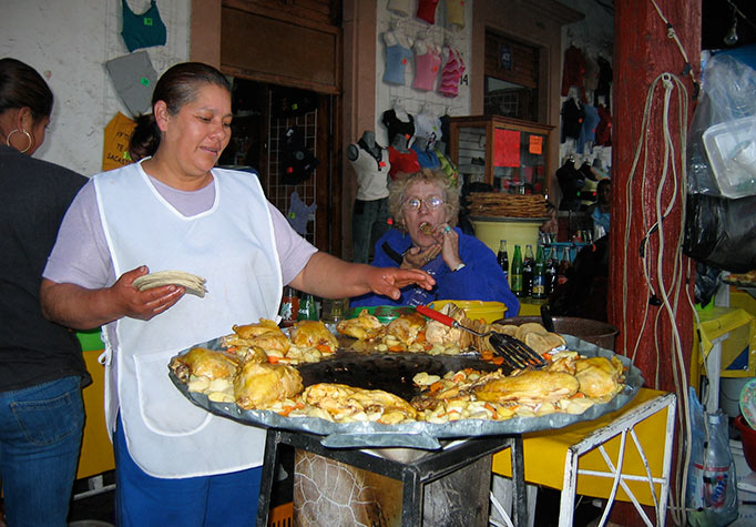 Woman cooking